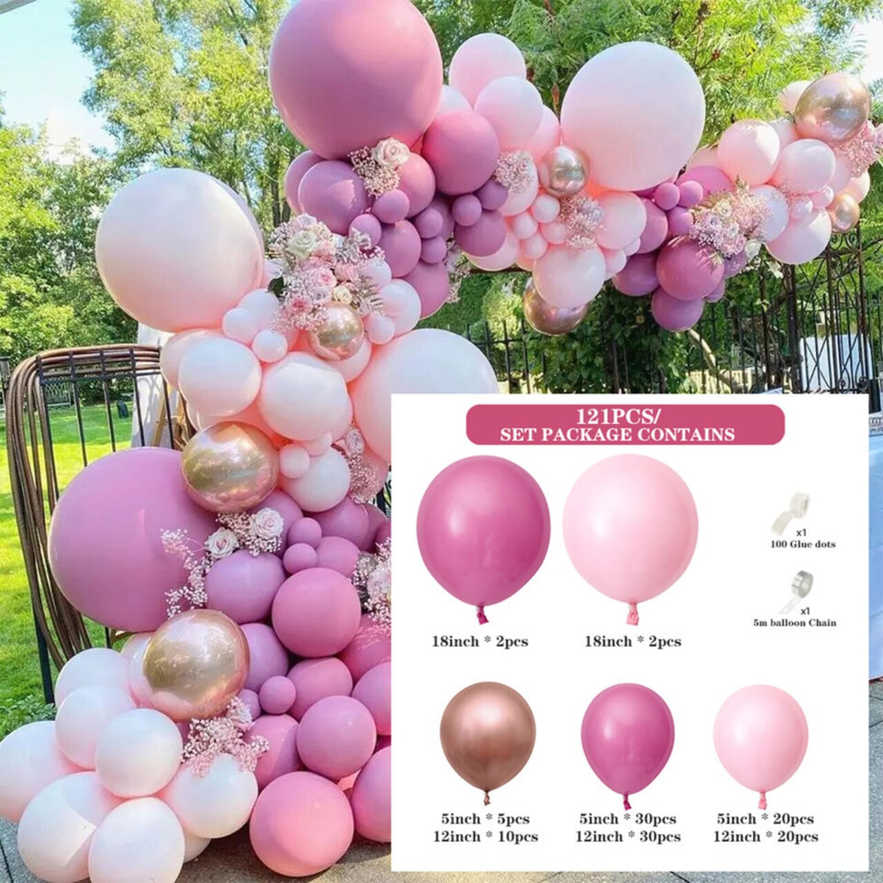 Balloon Garland Arch Kit Set Birthday Wedding Baby Shower Balloons Party Decor